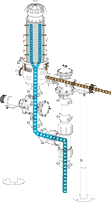 flussschema während der rückspülung